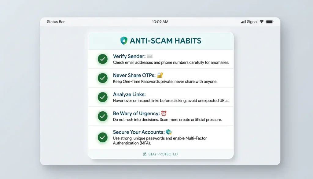 Anti-scam defence checklist for staying safe with PayID payments