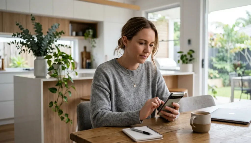 Confirming a flagged transfer through a bank security text check