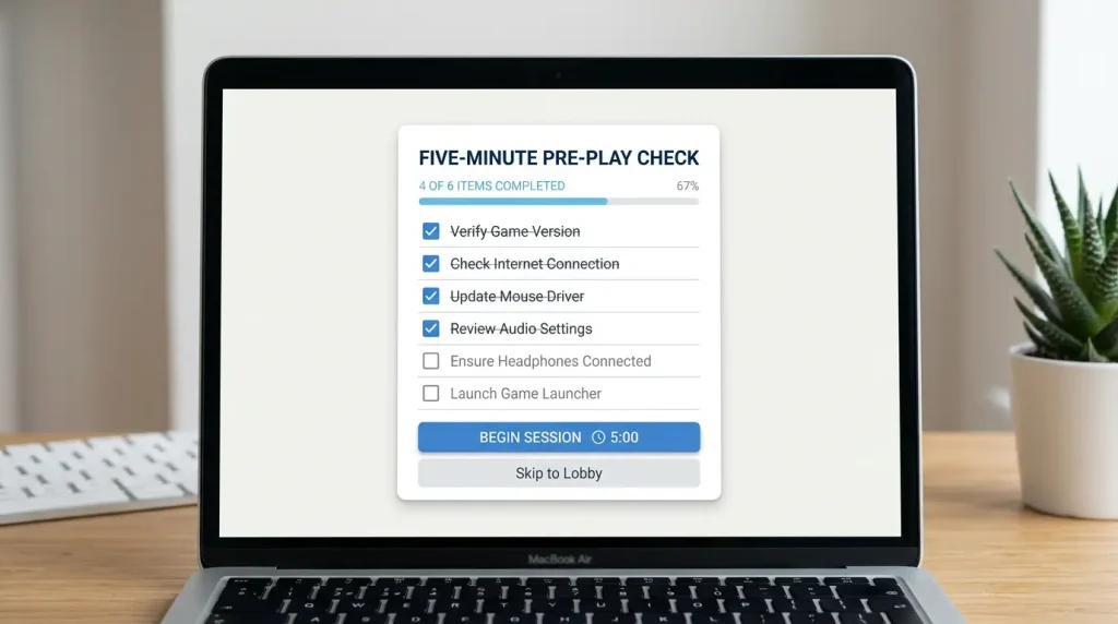 A five-minute pre-play checklist before depositing at a PayID casino