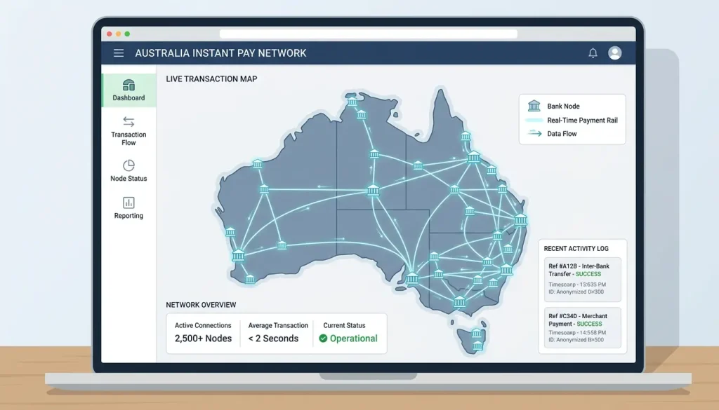 The New Payments Platform real-time settlement rails in Australia