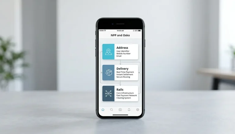 Diagram-style view of the New Payments Platform rails behind PayID