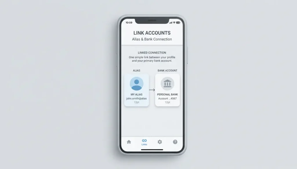 Choosing a single PayID alias to link to a bank account