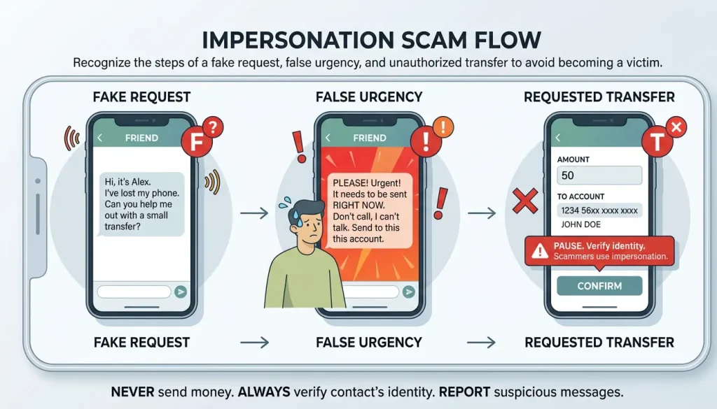 Fake PayID verification request used in an impersonation scam