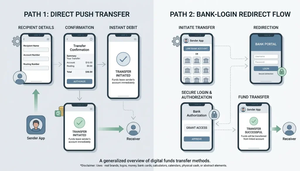 How PayID and POLi each move money from a bank account to a casino