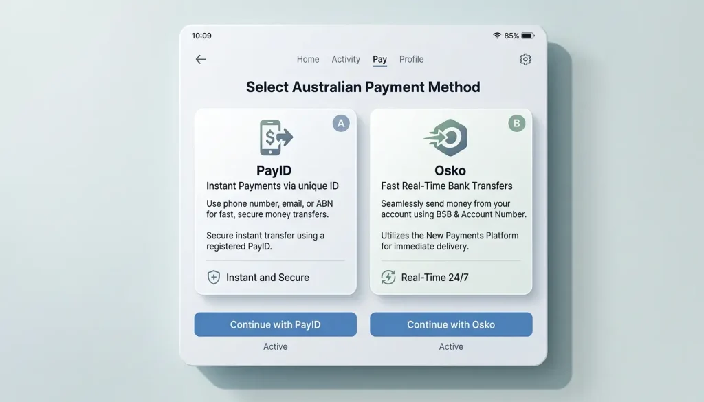 PayID and POLi presented as two Australian account-to-account methods
